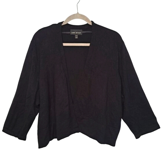 Lane Bryant Sweaters - Lane Bryant Black Open Front Cropped Cardigan Shrug Plus Size 22/24